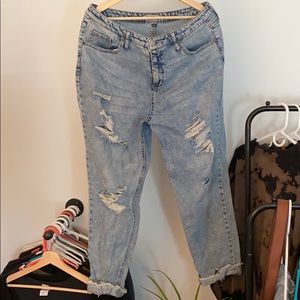 Wild Fable distressed “mom” jeans